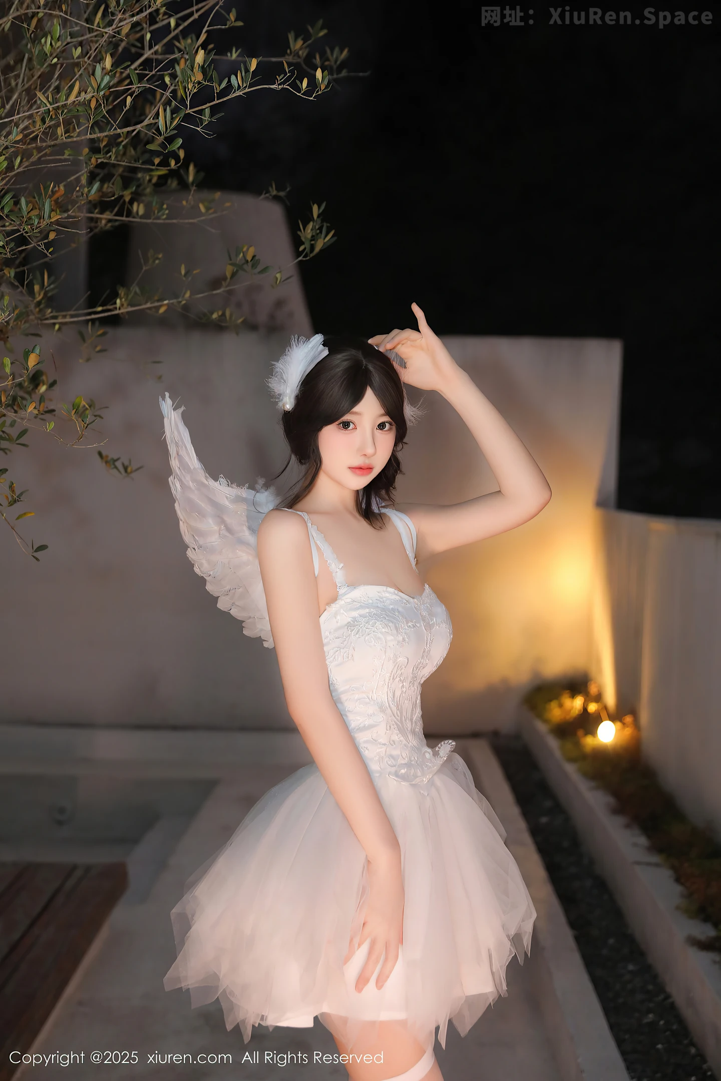 图片[5]-[XiuRen秀人网] VOL.9742 模特桃妖夭天使装扮露性感白色内衣配白丝袜秀曼妙身材诱惑写真82P-秀人网官方网站